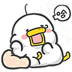 开心到飞起的小鸭