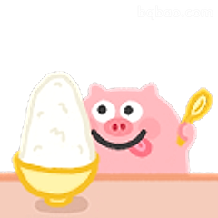 小猪吃饭香喷喷