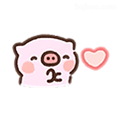 小猪比心送爱心