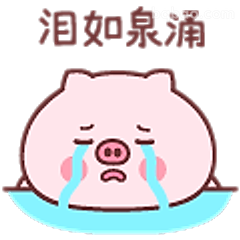 泪如泉涌小猪