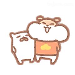 仓鼠贴贴好治愈