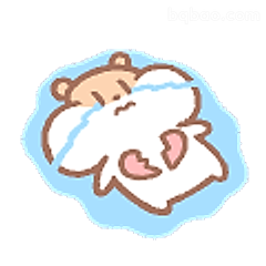 小熊泡澡好舒服