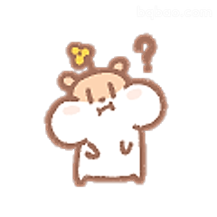 小熊困惑挠头
