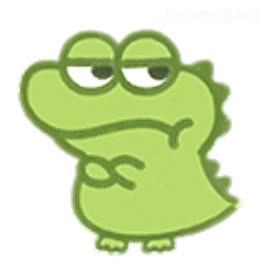 青蛙叉腰生气脸