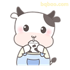 小牛喝奶萌萌哒
