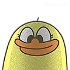 可达鸭微笑表情