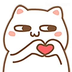 比心小猫萌化了