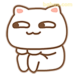 白猫歪头微笑