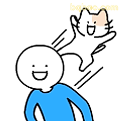 猫主子飞扑主人