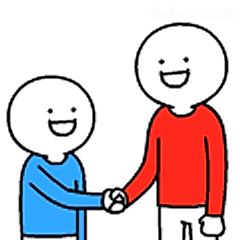 开心握手交朋友