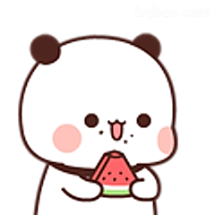 熊猫吃西瓜