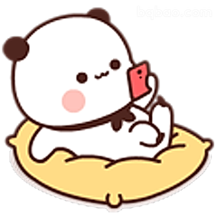 熊猫躺平玩手机