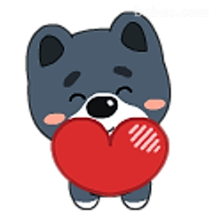 抱心小狗萌化了