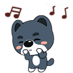 小狼崽哼歌超可爱