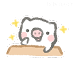 小猪趴桌闪星星