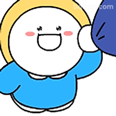 开心挥手打招呼