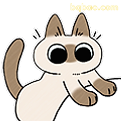 萌猫探头好奇脸