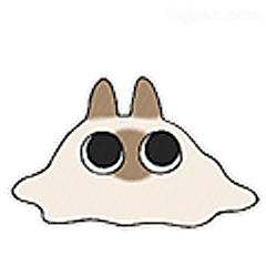 萌兔探头表情包