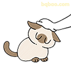 被摸头的小猫咪