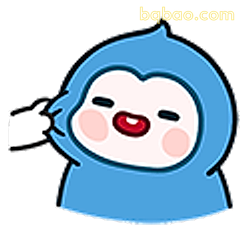 蓝帽小企鹅比心