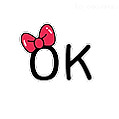 OK带蝴蝶结