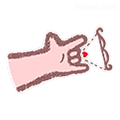 比心发射小红心