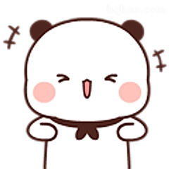 开心小熊比心