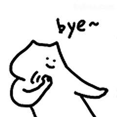 挥手说bye~的小猫