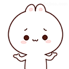 小白兔摊手无奈
