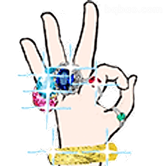 比耶手势带特效