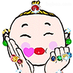 戴满宝石的可爱宝宝