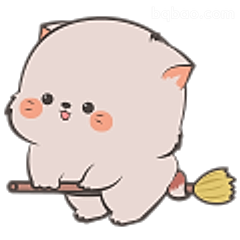 扫地小猫萌翻了