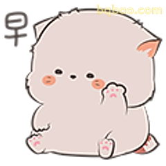 早安小猫举手打招呼