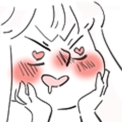 脸红心动表情包