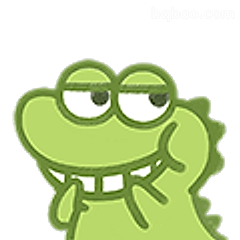 青蛙歪头笑