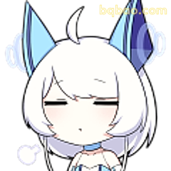 白发猫耳少女闭眼