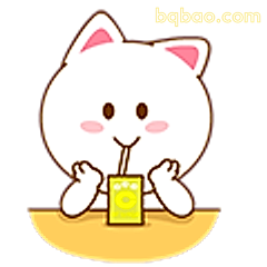 小猫喝果汁