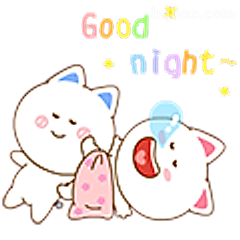 晚安小猫贴贴