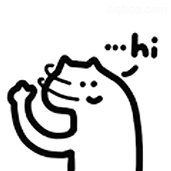 猫咪挥手说hi