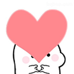爱心遮脸小猫