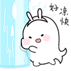 冷到发抖的小兔子