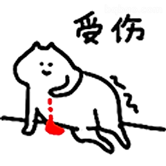 受伤小猫求安慰