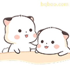 两只萌猫贴贴
