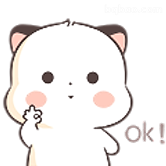 小白猫ok手势