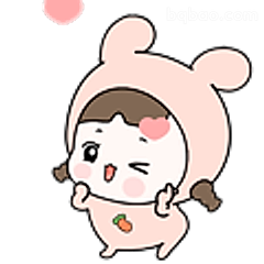 兔兔装撒娇卖萌