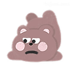 委屈小熊表情包