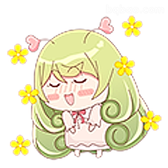 闭眼微笑小花仙