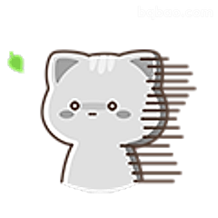 小猫被风吹懵了