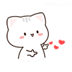 小猫比心送爱心