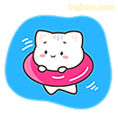 小猫游泳圈萌化了